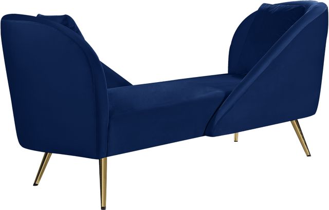 Meridian Furniture Nolan Navy Velvet Chaise-3