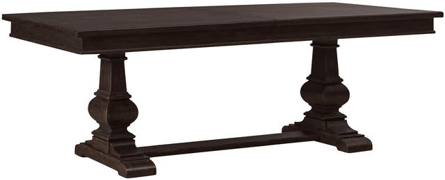 Liberty Furniture Paradise Valley 7-Piece Saddle Brown/Tobacco Alternate Trestle Dining Table Set-3