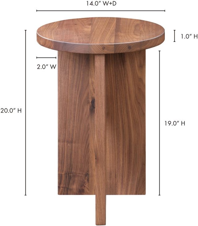 Moe’s Home Collection Grace Walnut Brown Accent Table-2