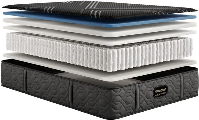 Beautyrest Black® Series 1 Hybrid 12.5" Firm Smooth Top King Mattress-2