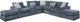 Fusion Furniture Universal Denim 8-Piece L-Shaped Sectional-0