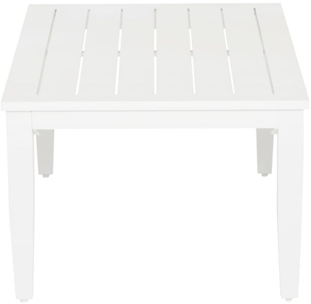 Linon Calabash White Aluminum Outdoor Coffee Table-3
