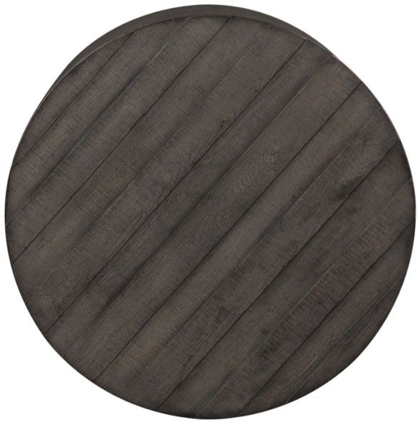 Liberty Furniture Modern Farmhouse Dusty Charcoal Drum Cocktail Table-3