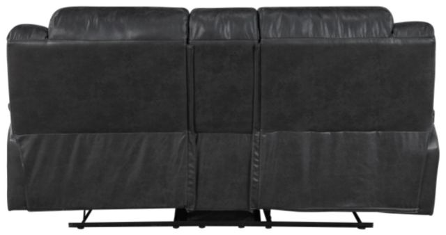 Homelegance® Hazen Black Double Manual Reclining Loveseat with Center Console-3