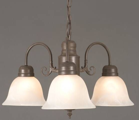 YHD Manzanita Dark Brown 3-Light Chandelier-3