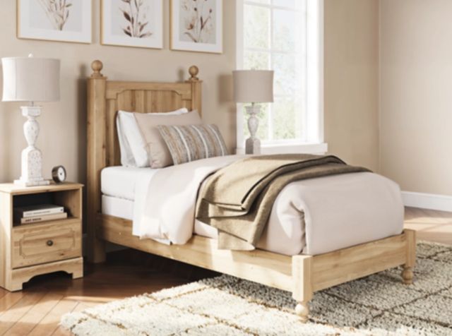 Signature Design by Ashley® Galletyn Warm Brown Youth Twin Panel Bed-1