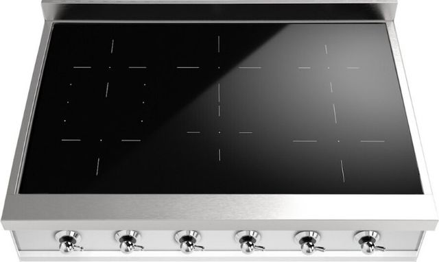 Ilve Nostalgie II 36” Stainless Steel Induction Rangetop with 6 Elements and Chrome Trim-1