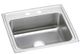 Elkay Lustertone® Classic Lustruous Satin 22" x 20" 1-Hole Single Bowl Drop-in ADA Sink-0