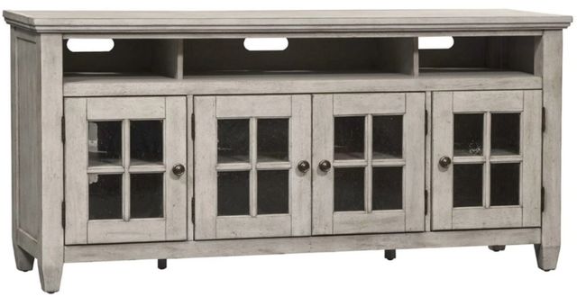 Liberty Furniture Heartland Antique White/Tobacco Entertainment TV Stand-0