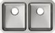 Elkay Lustertone® Classic Lustrous Satin 30-3/4" x 18-1/2" x 5-3/8" Equal Double Bowl Undermount ADA Sink-1