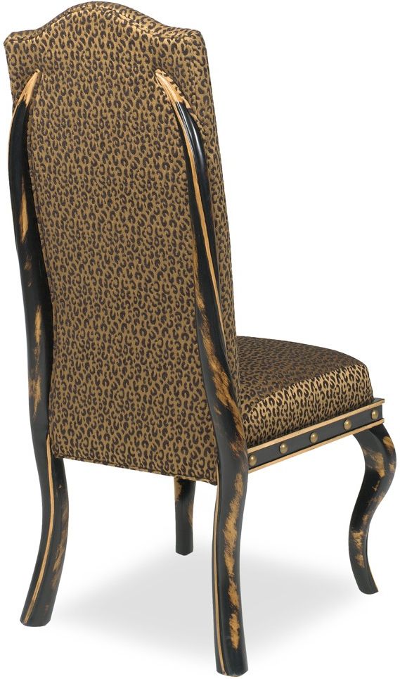Parker Southern Kudu Black/Gold Dining Side Chair-0