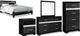 Signature Design by Ashley® Starberry 5-Piece Black Queen Panel Bed Set-0