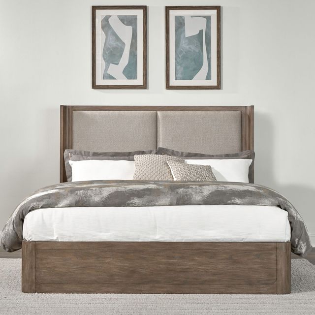 Liberty Furniture South Bend Burnished Clay/Gravel California King Shelter Panel Bed-1