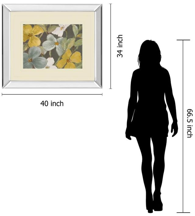 Classy Art Garden Party in Gray 2 by Lanie Loreth Mirror Framed Wall Art-2