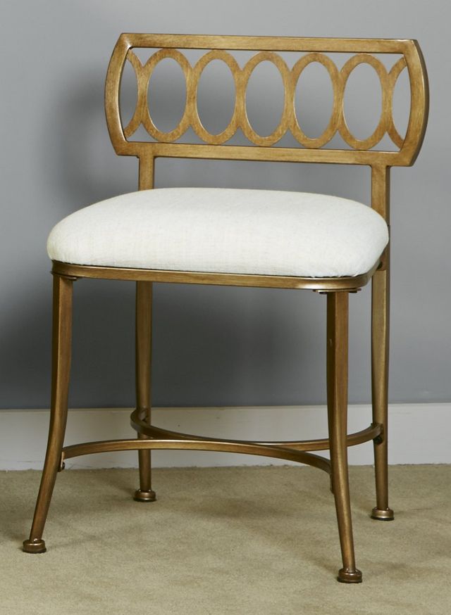 HH2 Home Canal Street Bronze/Cream Vanity Stool-1