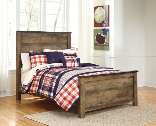 Signature Design by Ashley® Trinell Rustic Brown Full Panel Headboard-1