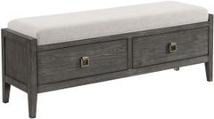 Intercon Portia Brushed Brindle Storage Bench