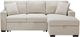 Homelegance® Pompano 2-Piece Beige Right-Arm Facing Pull-out Sleeper Sectional and Chaise-2