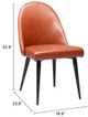 Zuo® Modern Silloth Brown/Black Dining Side Chair-1
