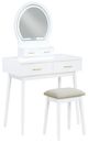 Homelegance® Camilla White Youth Vanity Dresser with Mirror and Stool Set-1