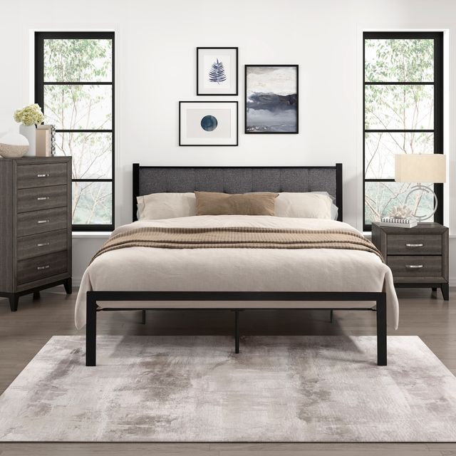Homelegance® Samuel Gray Queen Platform Bed-4
