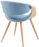 Armen Living Butterfly Blue/Oak Dining Chair-3