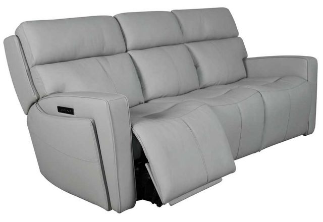 Liberty Furniture Chase Oslo Gray Triple Power Zero Gravity Reclining Sofa-1