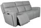 Liberty Furniture Chase Oslo Gray Triple Power Zero Gravity Reclining Sofa-1