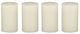 A & B Home 4-Piece Ivory White Candle Set-1