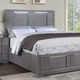 Furniture of America® Regulus 4-Piece Gray Queen Bedroom Set-1