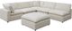 Elements International Cloud 9 6-Piece Garrison Cotton Sectional-0