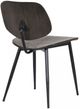 Armen Living Miki 2-Piece Black/Walnut Dining Side Chair Set-4