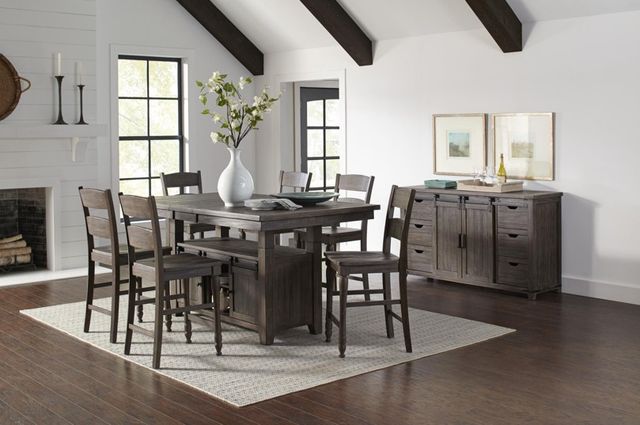 Jofran Inc. Madison County 7-Piece Barnwood Counter Dining Set-1