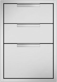 DCS 20.31" Brushed Stainless Steel Tower Drawer Triple