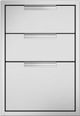 DCS 20.31" Brushed Stainless Steel Tower Drawer Triple-0