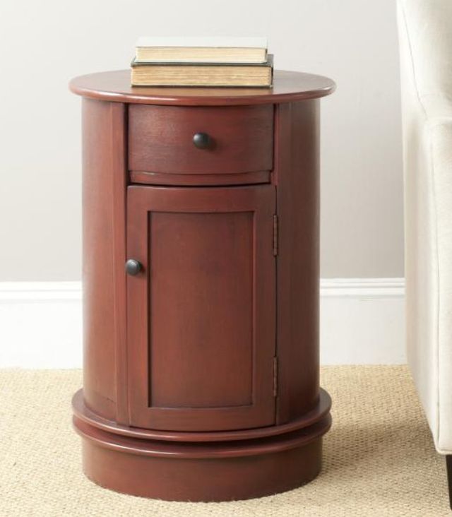Safavieh Tabitha Red Swivel Accent Table-3