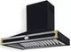 La Cornue CornuFé 90 AlberTine 36" Gloss Black Wall Mounted Chimney Hood-1