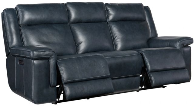 Hooker® Furniture MS Montel Cosmos Cobalt Lay Flat Power Reclining Sofa with Power Headrests and Lumbar-1