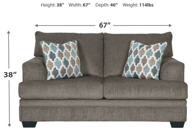 Signature Design by Ashley® Dorsten Slate Loveseat-2