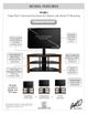 Bell'O® Triple Play™ Universal Flat Panel Audio/Video Stand-3