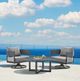 Armen Living Menorca Grey Outdoor Coffee Table-4