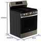 GE® 30'' Fingerprint Resistant Slate Freestanding Gas Range-4
