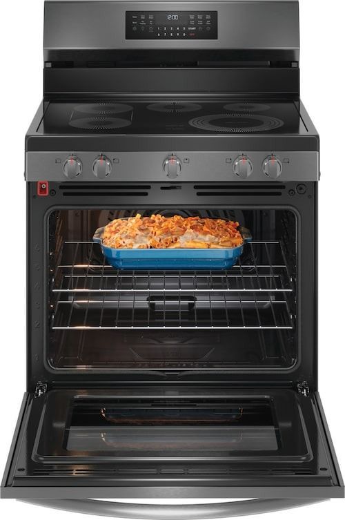 Frigidaire Gallery® 30" Smudge-Proof® Black Stainless Steel Freestanding Electric Range -3
