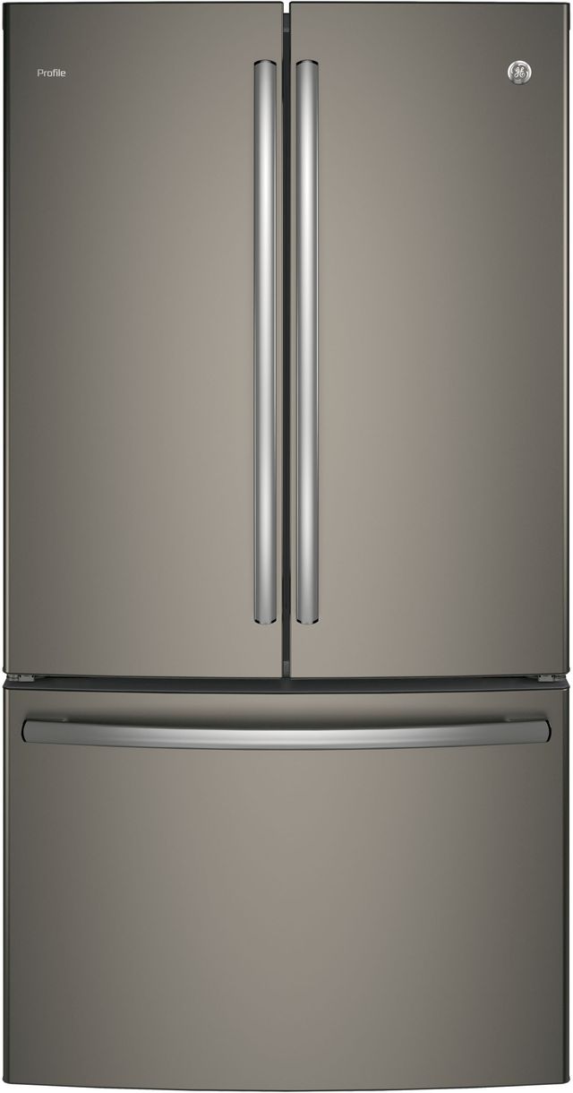 GE Profile™ 23.1 Cu. Ft. Slate Counter Depth French Door Refrigerator-0