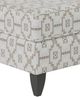 Fusion Furniture Handwoven Seville Paprika Accent Ottoman-1