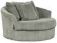Signature Design by Ashley® Lindyn Fog Oversized Swivel Accent Chair-0