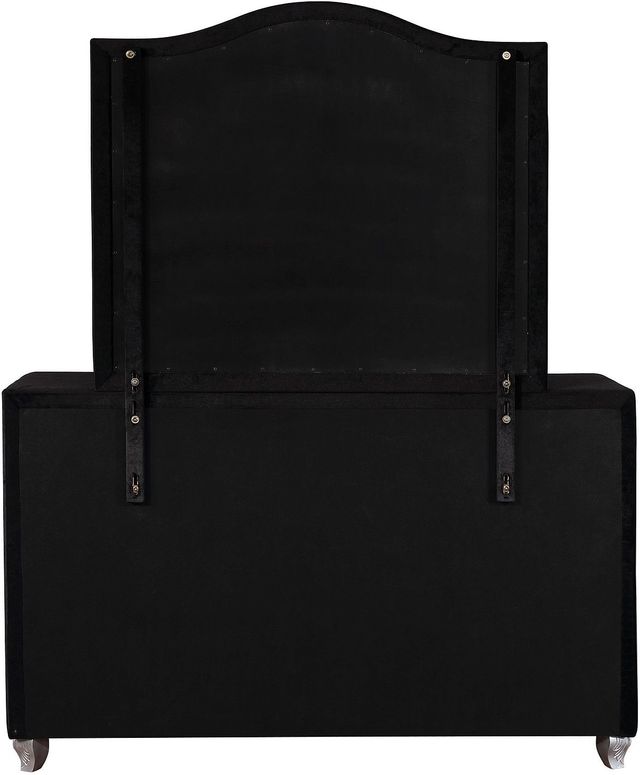 Coaster® Deanna Black Button Tufted Mirror-4