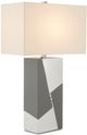 Currey & Company Clarice Gray/Off-White Table Lamp-0