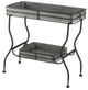 A & B Home Gray Tray Table-0