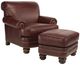 Flexsteel® Bay Bridge Dark Red Ottoman-2